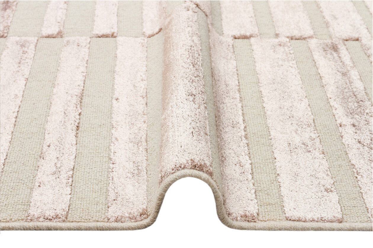 ZNT 03 BEIGE DYED - ZENITH DYED - Yüksek Alçak Dokulu Naturel Yün ve Viskon Modern Dokuma Halı